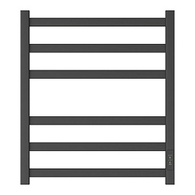 Полотенцесушитель электрический Point PN83856B  П6 500x600 диммер справа, черный